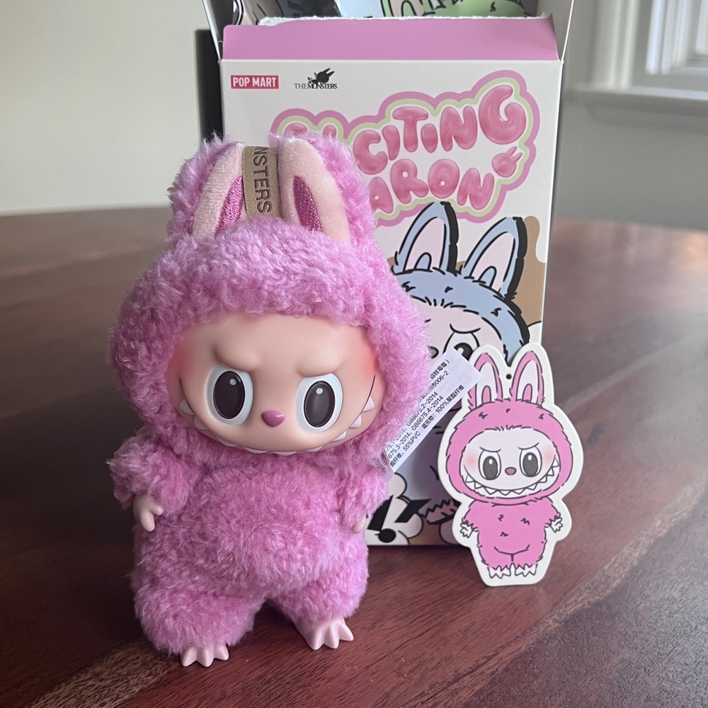 Pop Mart The Monsters Exciting Macaron Pink Lychee